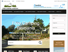 Tablet Screenshot of freecampingtasmania.com